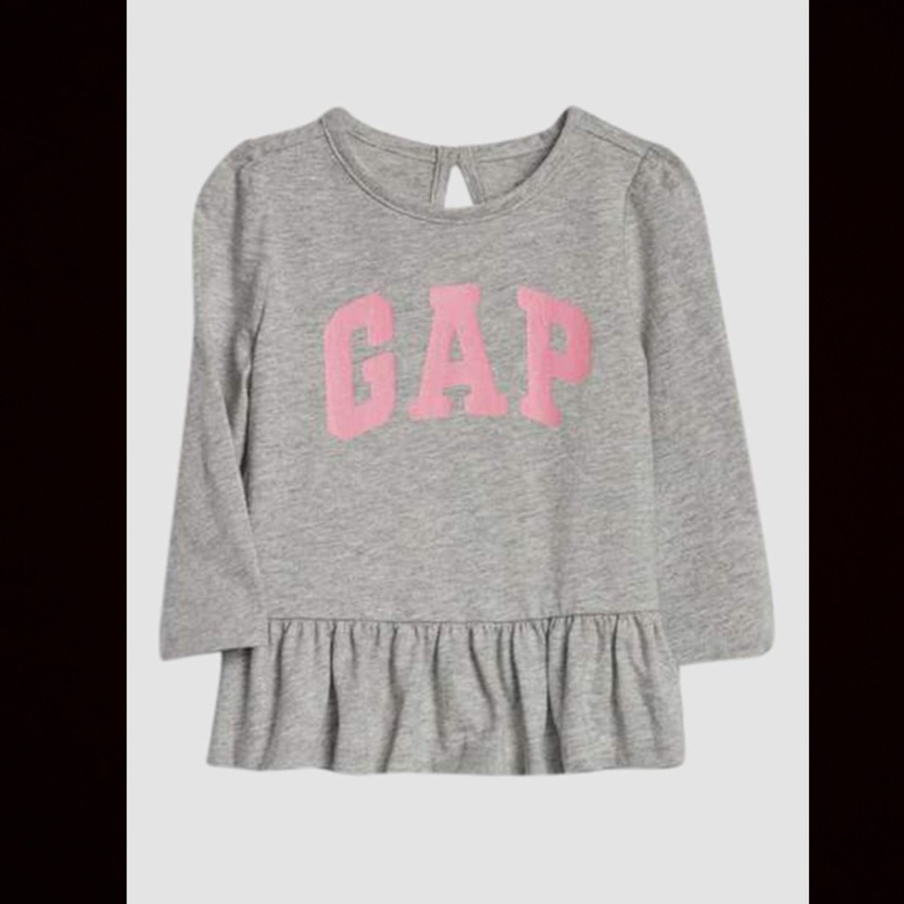 Baby Gap Logo Peplum Top